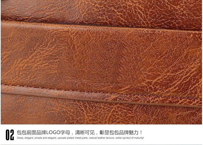 Hot Trendy Retro Official Handbag Factory Business Travel Waterproof PU Leather Bag Fashion Shoulder Bag Flat Crossbody Men Tote Bag