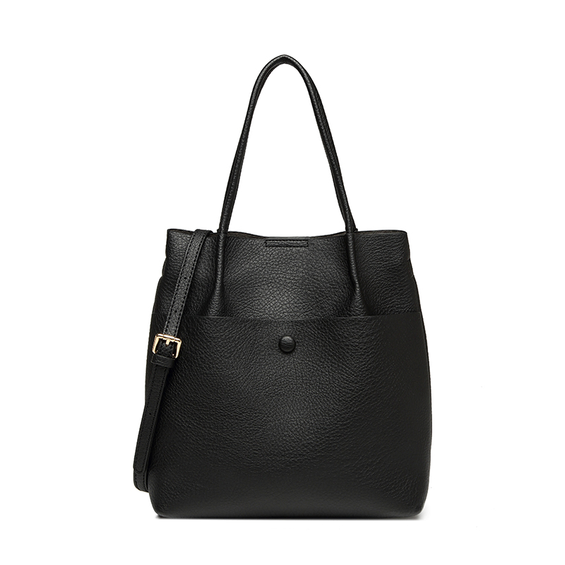 Factory Wholesale PU Leather Bag Set Genuine Cow Genuine Leather Tote Bag for Women 2024