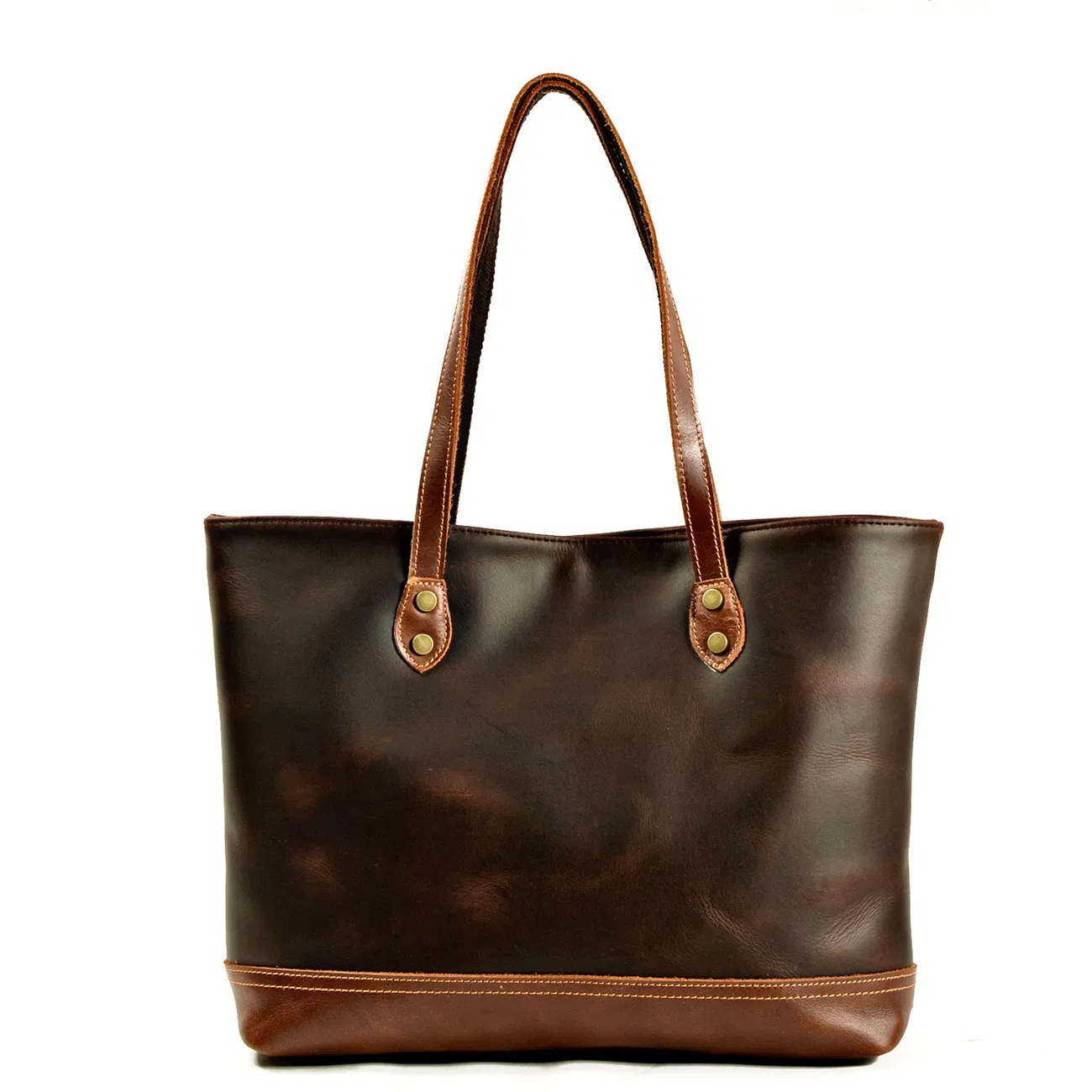 Waxed Oil Cowhide Leather Girls Handbags Brand Woman Shoulder Bags High Quality