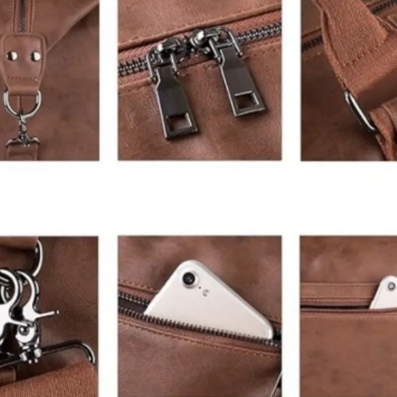 Canvas Leather Oversized Travel Bag