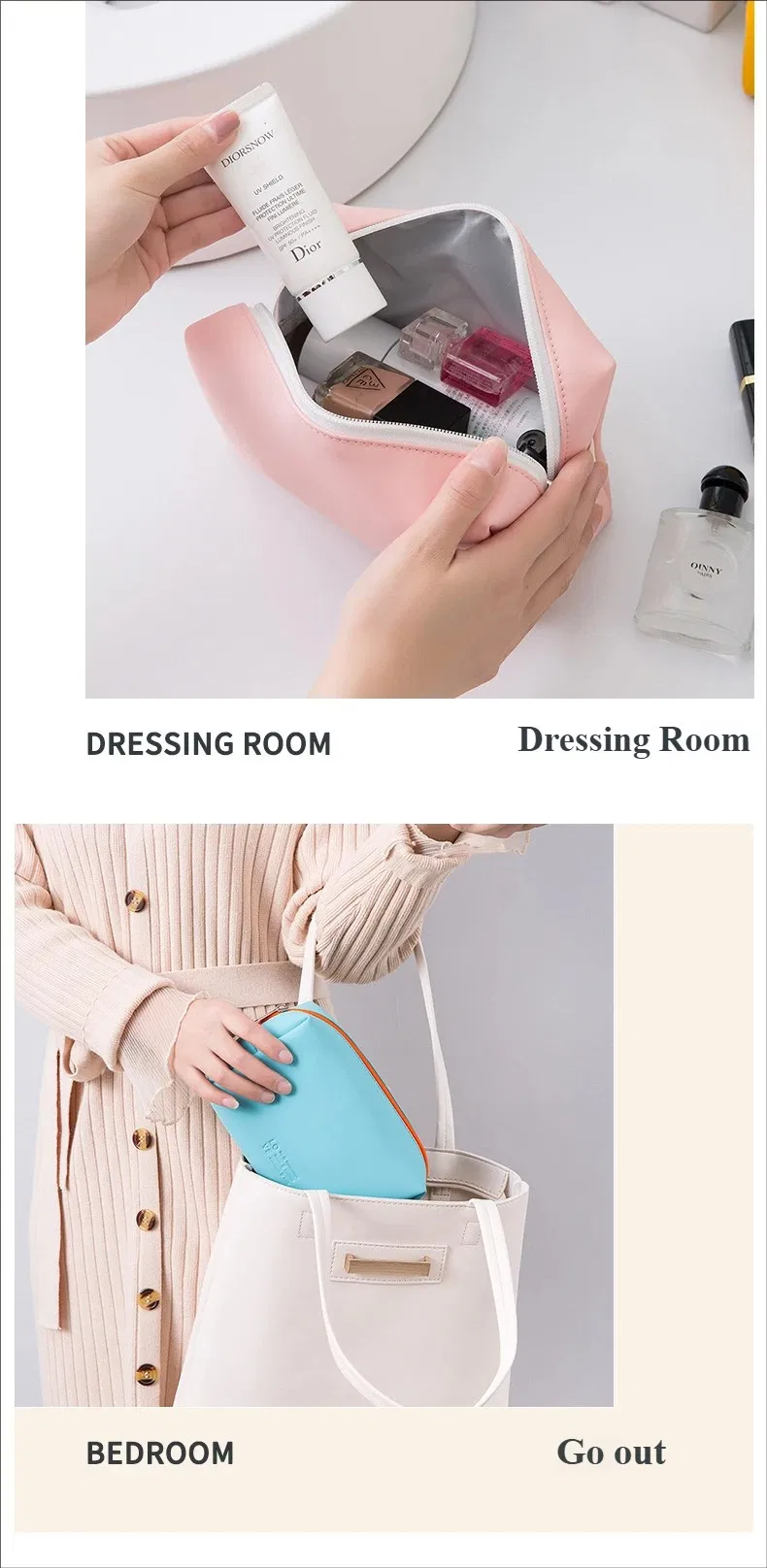 PU Leather Travel Makeup Bag 8