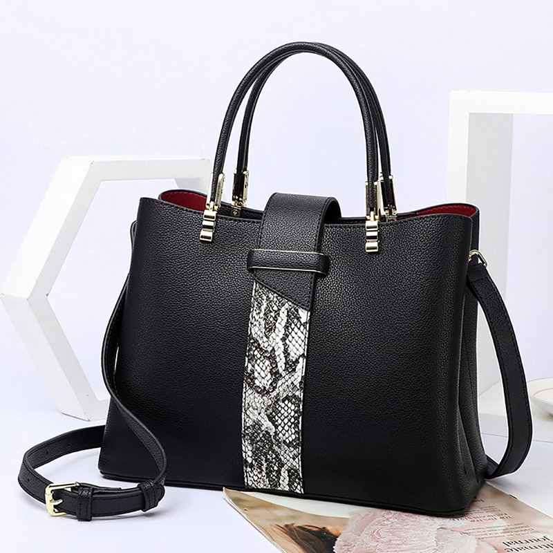 Wholesale Woman Designer Waterproof Snake Skin Pattern Leather Handbag Luxury Crossbody Bags Ladies Women Hand Custom Shoulder Bag - Snake Skin Pattern Leather