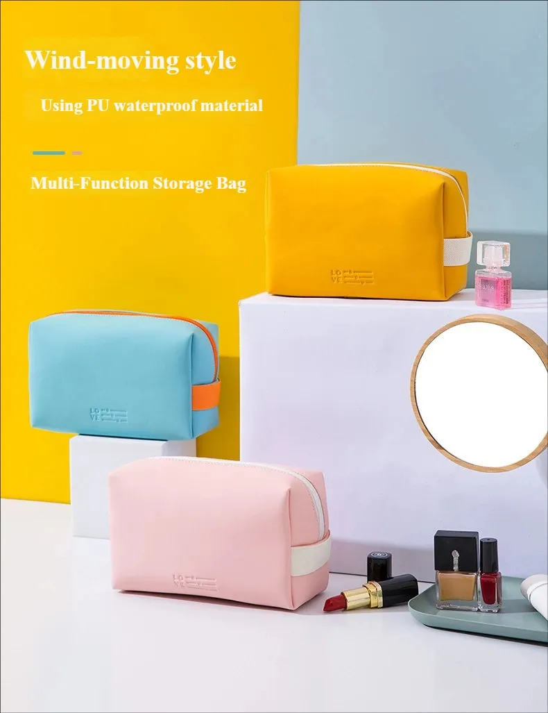 PU Leather Travel Makeup Bag 6