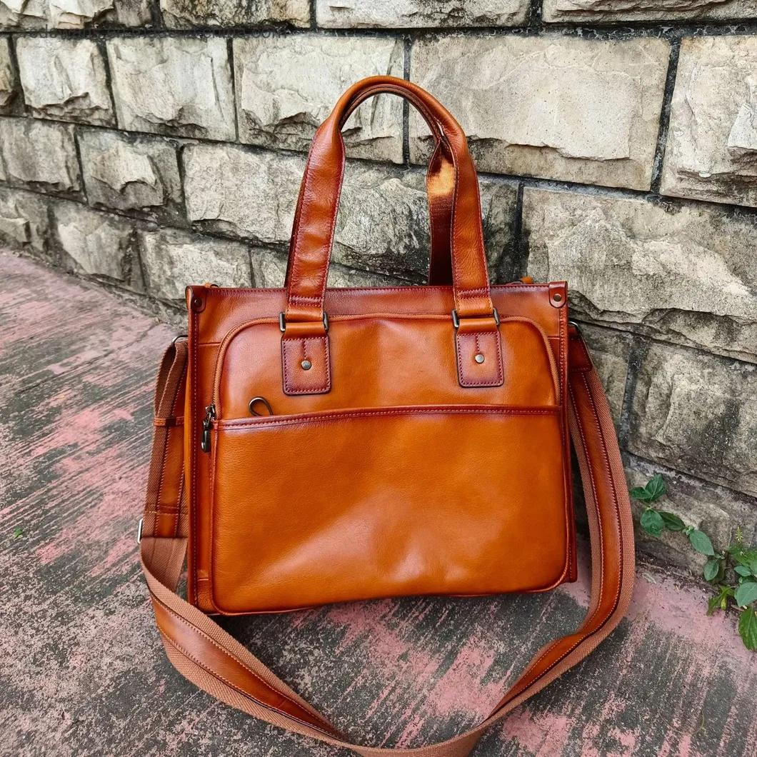 Leather Briefcase View 1
