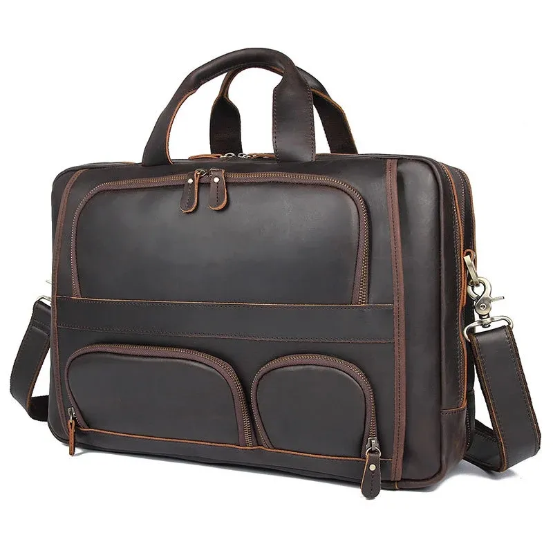 Leather Briefcase View 1