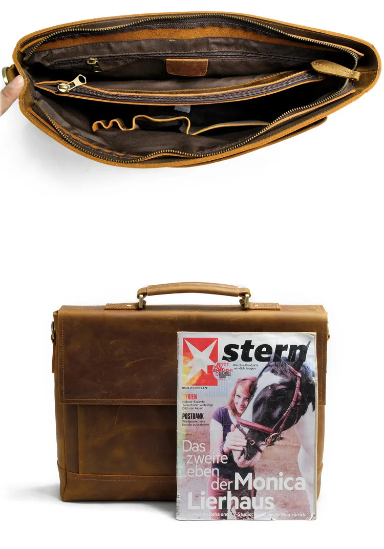 Retro Brown Briefcase