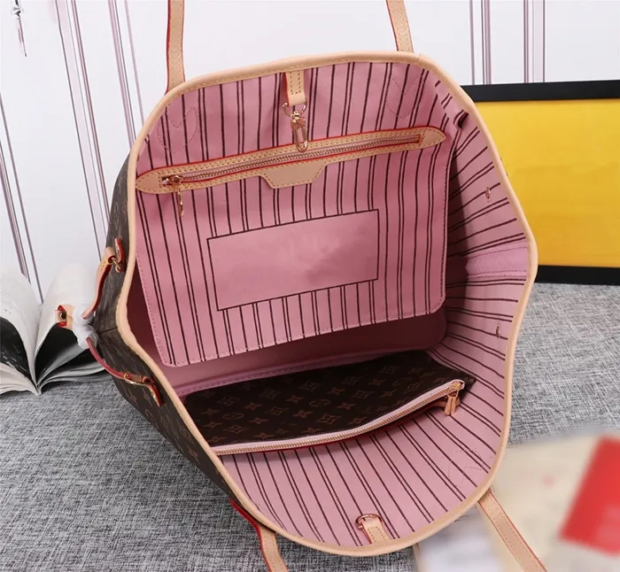 Luxury Goods Cowhide Leather Women Tote Shopping Bag Fashion Handbag Pursetravel Shoulder Bags Designer Style Bag