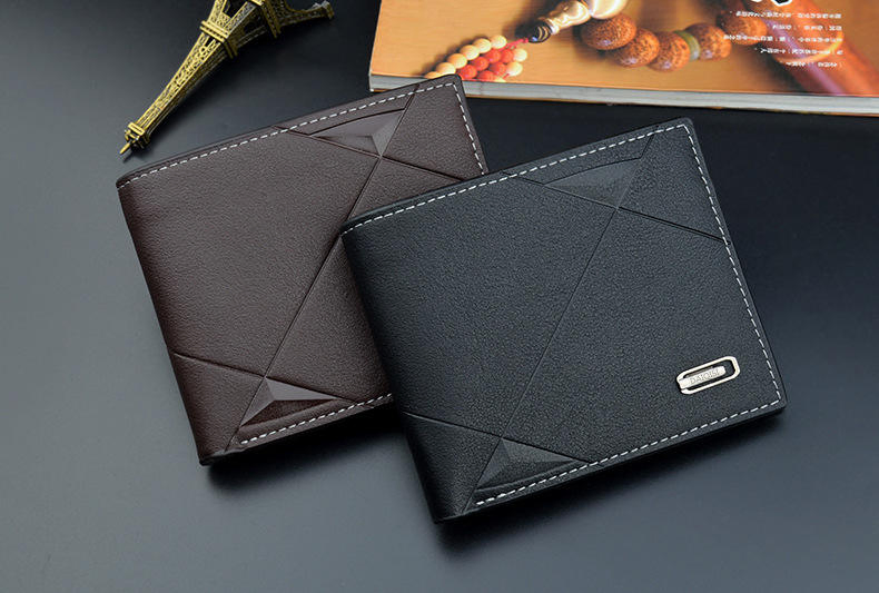 High Quality Fashion Men Business Wallet Multi-Functional PU Leather Coin Purse Portable Credit Card Holder Short Clutch Handbag Wallet Purse Wholesale