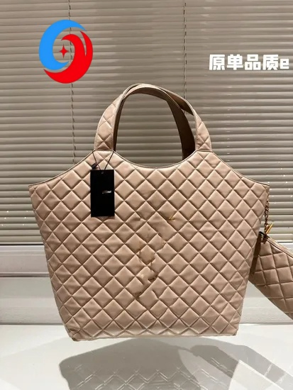 Designer Imitation Wholesale Large Capacity Handbags Sheepskin Tote Shopping Bag Shoulder Messenger Bag Diamond Women's Bag Online Store
