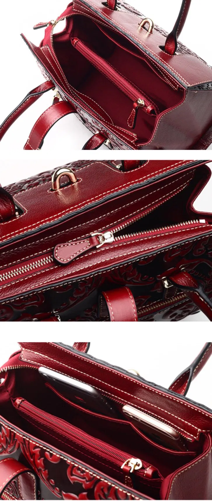 Red Leather Handbag