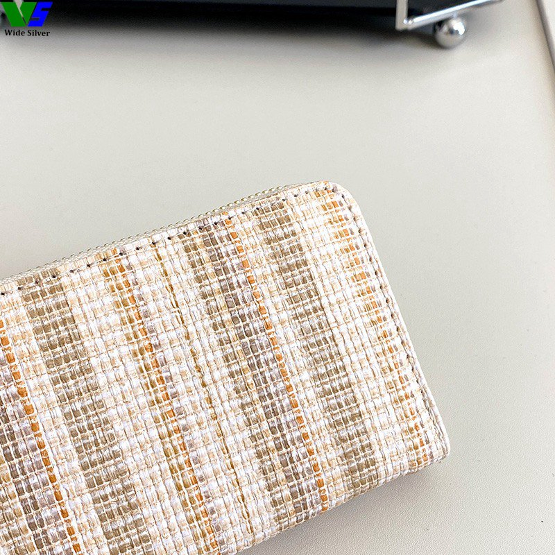 Wide Silver Rushed Casual Ladies Wallets and Purses Women Zipper 2023