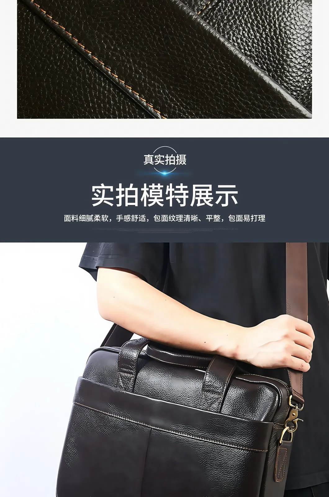 Leather Messenger Bag View 5