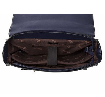 Women's PU Leather Laptop Tote Messenger Bag Crossbody Briefcase