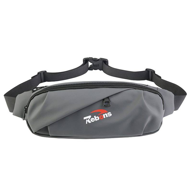 2025 Custom Logo Fashion Luxury Leather Small Crossbody Chest Belt Hip Bum Bag Hiking Pouch Fanny Pack Outdoor Travel Gym Sport Running Waist Bag for Men