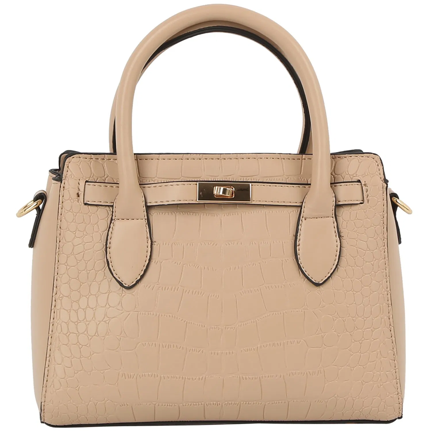Wholesale High Quality Ladies Bag Crocodile Pattern Leather Ladies Hand Bag Embossed Croc Top Handle Satchel