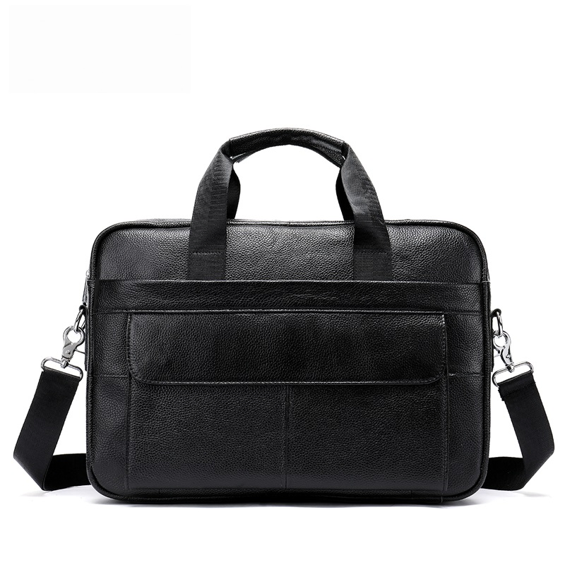 Classic Business Real Cow Leather Men Tote Bag Genuine Leather Briefcase Men Bag