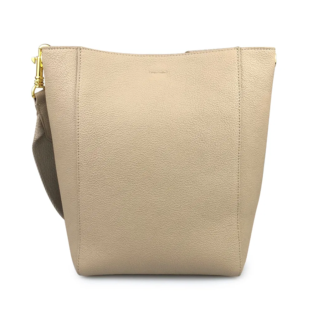 Custom Lady Fashion Genuine Cow Leather Shoulder Tote Bag