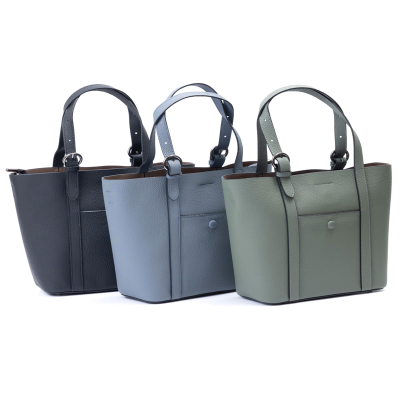 Cow Leather Fashion Handbag, Large-Capacity Waterproof Tote Bag for Shopping