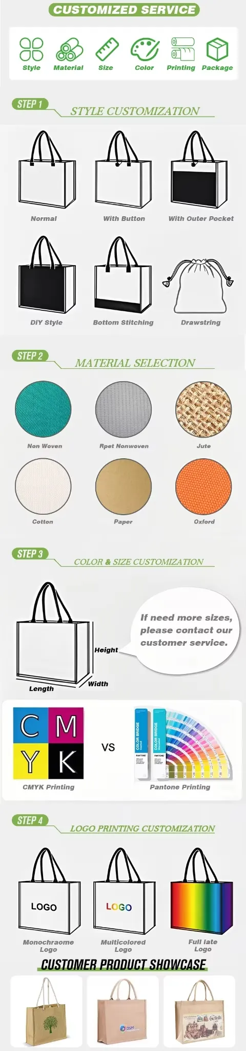 Wholesale Jute Bag Sizes