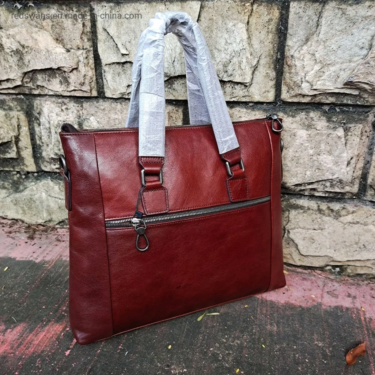 Black Vegetable-Tanned Leather Briefcase 15inch Laptop Messenger Bags for Men and Women Best Office School College Briefcase Satchel Bag RS-Ypsy-6528