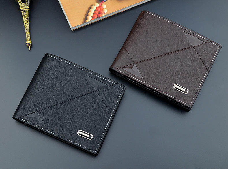 High Quality Fashion Men Business Wallet Multi-Functional PU Leather Coin Purse Portable Credit Card Holder Short Clutch Handbag Wallet Purse Wholesale