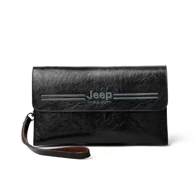 Factory Wholesale PU Leather Clutch Purse for Men
