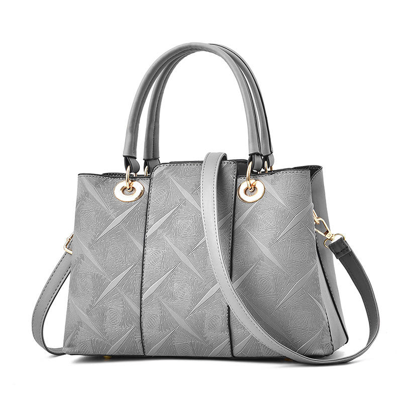 Five Colors Portable Leather Embossed Women Handbag