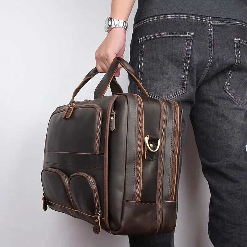 Leather Briefcase View 11