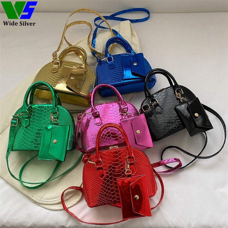 Wide Silver Berserk Bolsas PARA Mujer De Marca Cartera Bling Unique Purses