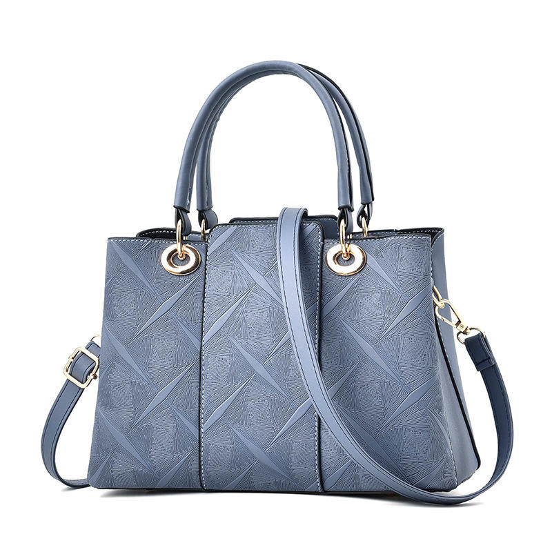 Five Colors Portable Leather Embossed Women Handbag