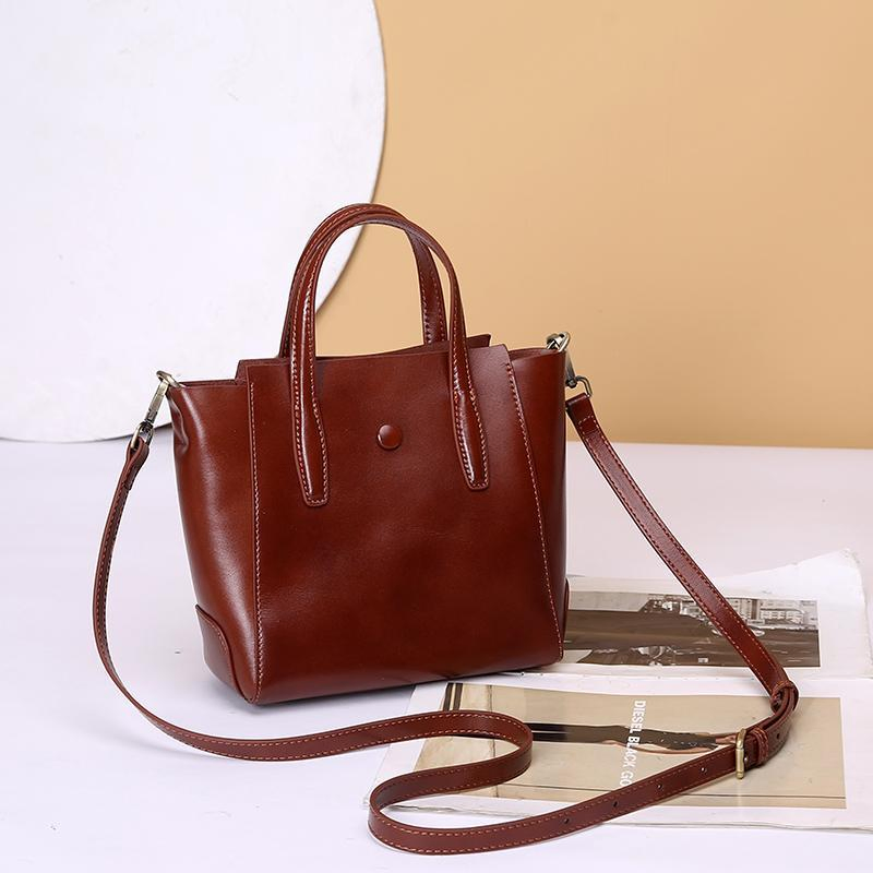 2025 New Desing Lady Togo Genuine Cow Leather Fashion Tote Bag