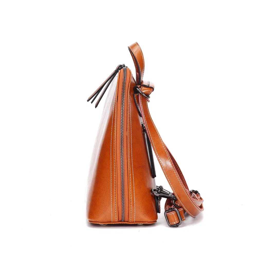 High Quality Vegan Leather Daypack Detail