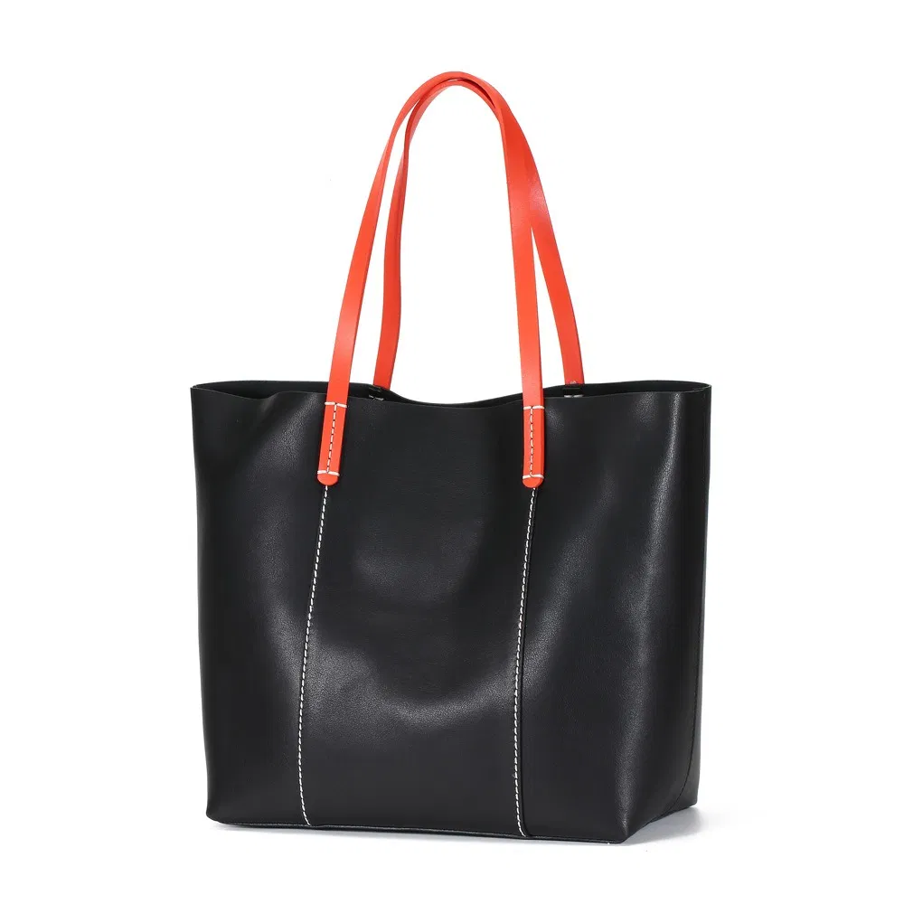 Big Capacity Lady Togo Genuine Cow Leather Fashion Tote Bag