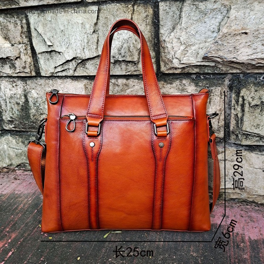 Genuine Leather Briefcase Large Men Cross Bags Crossbody with Logo for Custom Business Bag Wristlet Clutch RS-Ypsy-6528