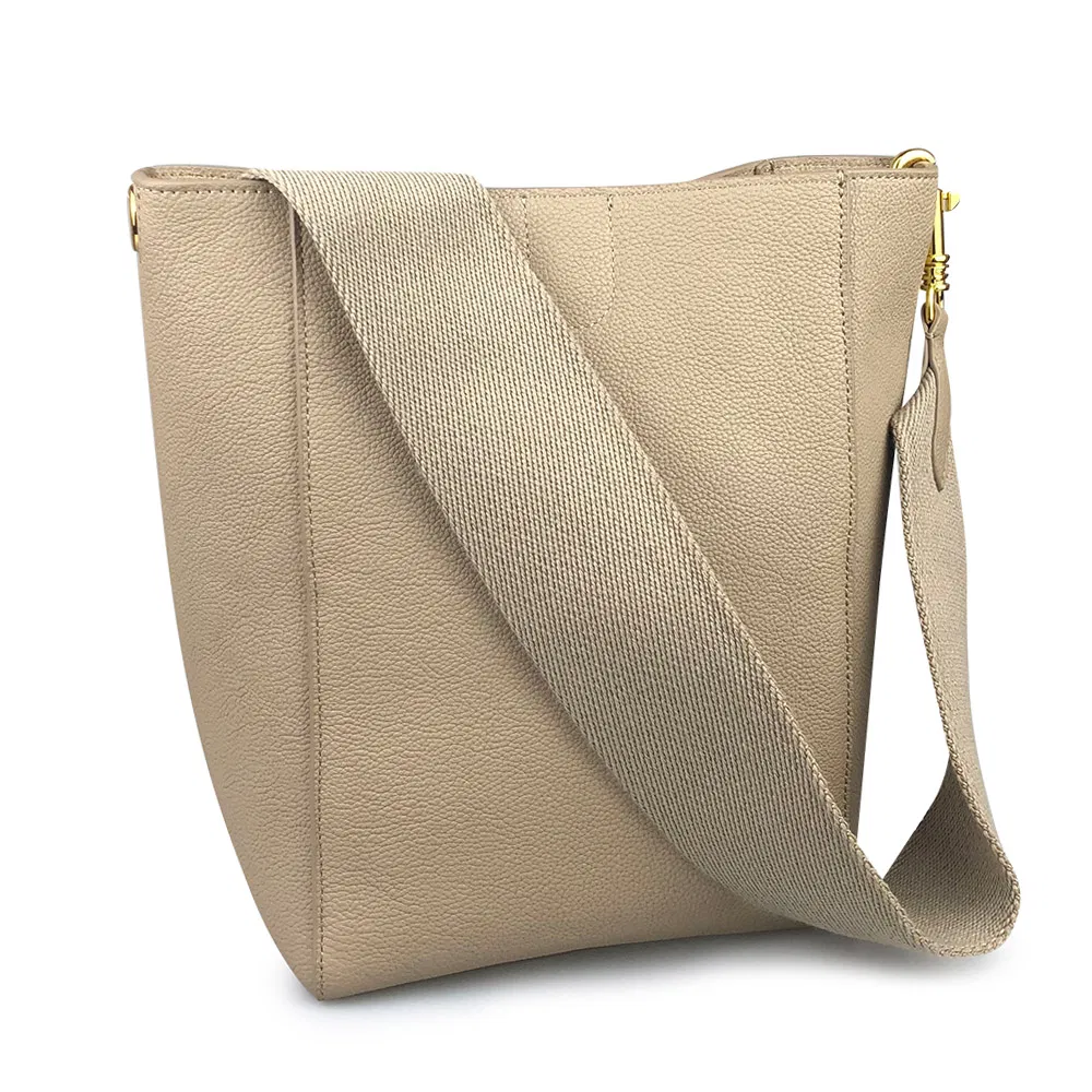 Custom Lady Fashion Genuine Cow Leather Shoulder Tote Bag