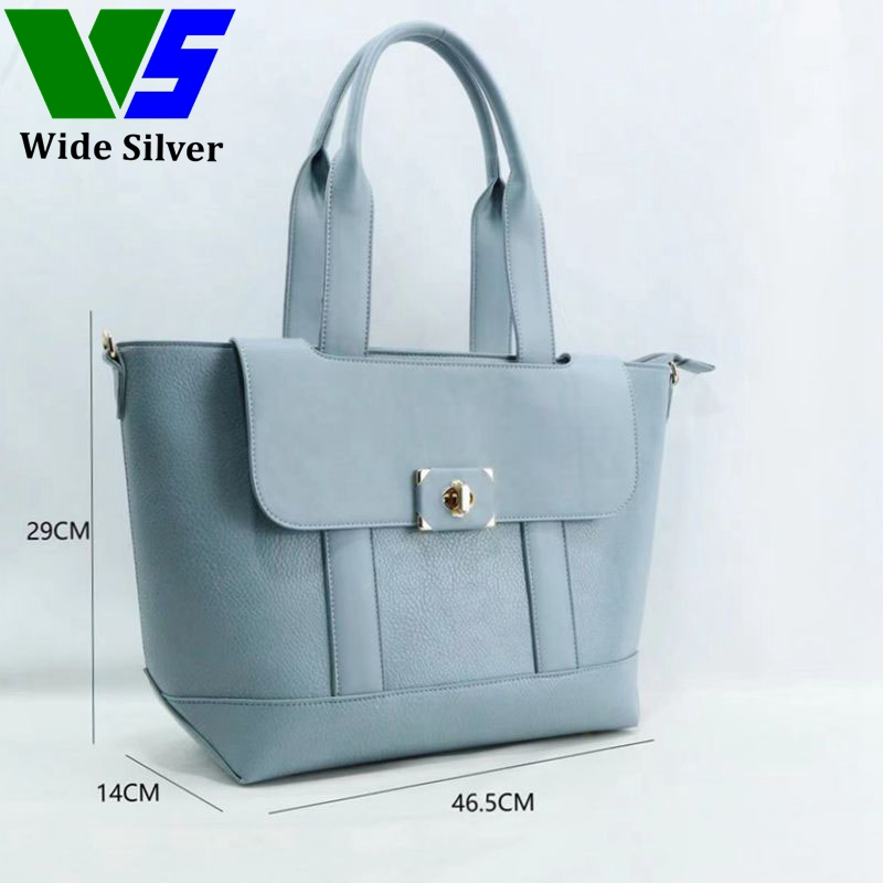 Wide Sliver New Arrival Branded High Quality Embossed Classy PU Leather Handbag