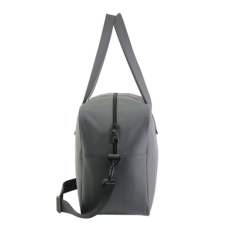 Custom Logo Waterproof Small Plain PU Leather Weekender Overnight Tote Duffel Bag Carry on Luggage Shoulder Duffle Sports Gym Travel Dry Bag for Men Women