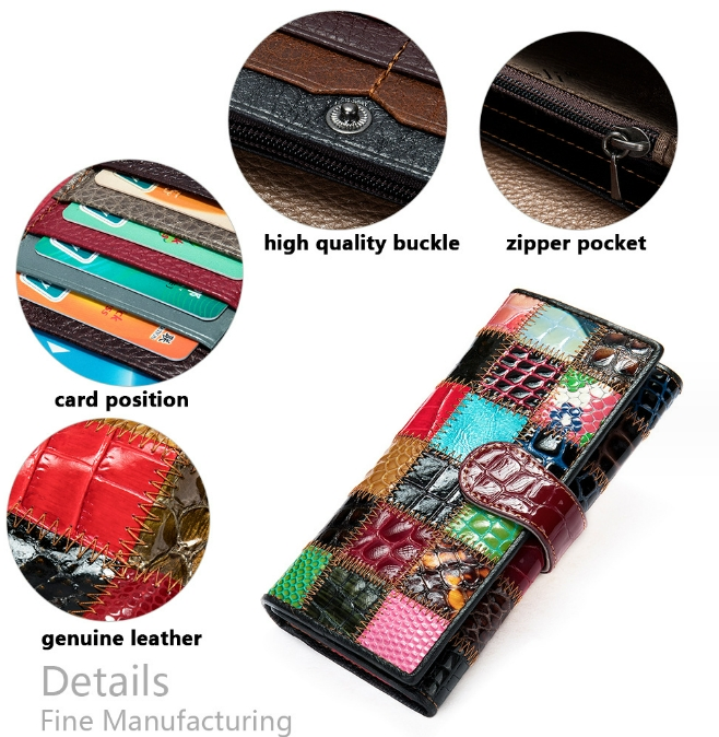 Luxury Fashionable Genuine Leather Women's Lady Handbag Wallet Purse