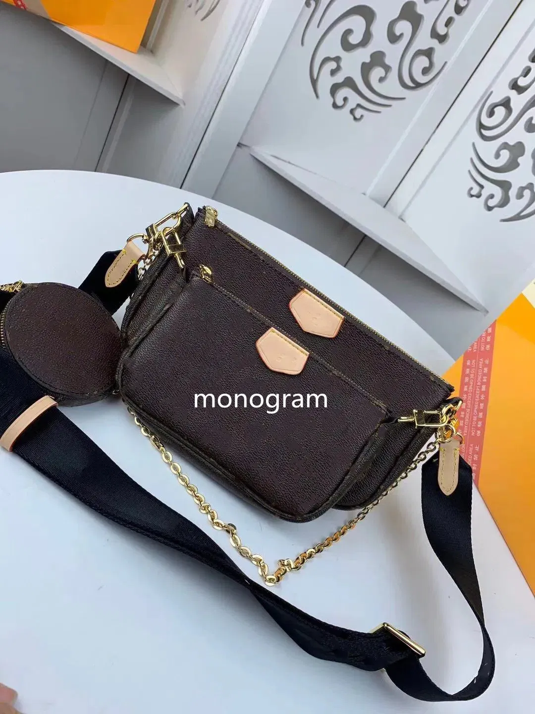 Luxury Goods New 3-Piece Set Fashion Bags Women Bag Tote Shoulder Bag Genuine Leather Bags Crossbody Bag Designer Style Bag