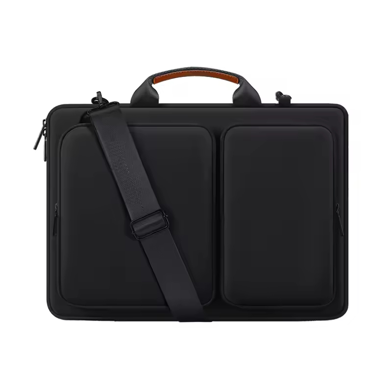 13-Inch Business EVA Computer Case with Durable Leather Polyester Laptop Bag