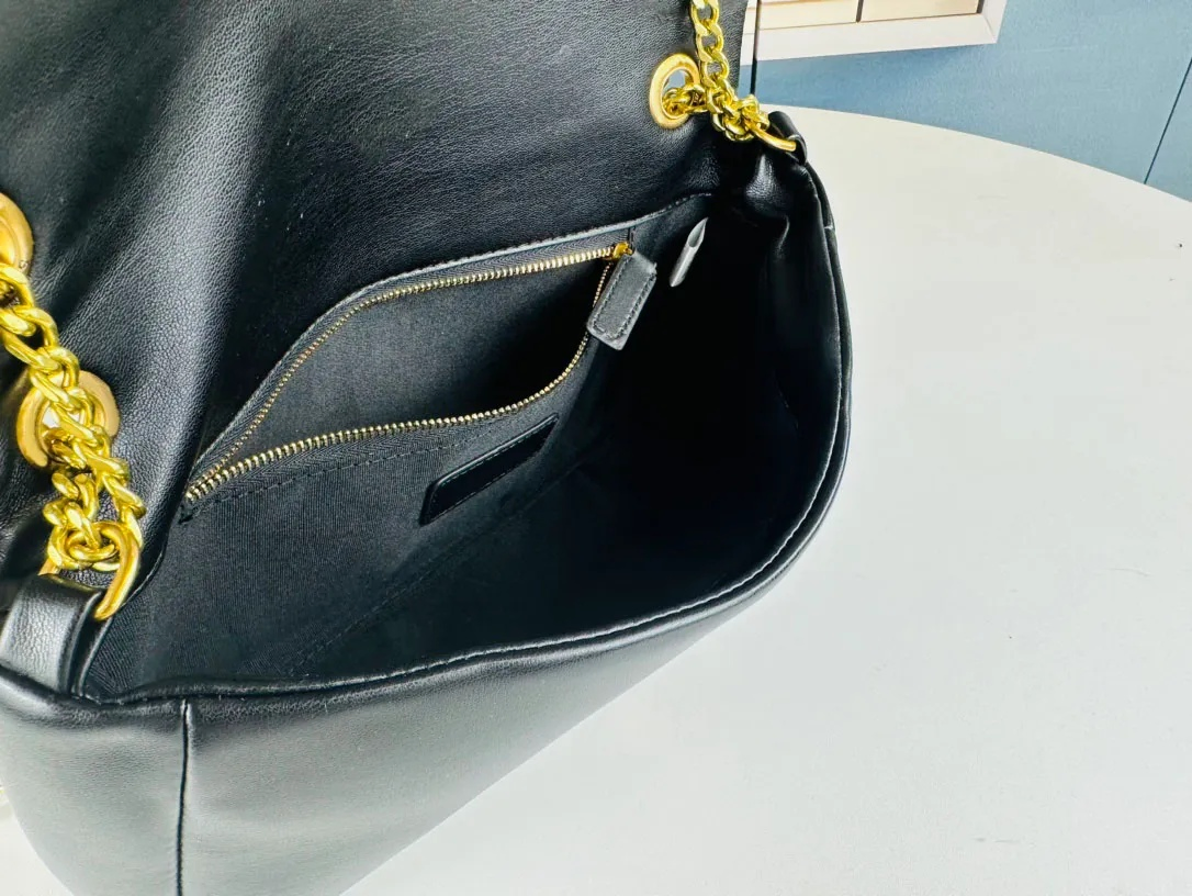 New Collection Handbag Grain Sheepskin Leather Envelope Flip Shoulder Crossbody Bag