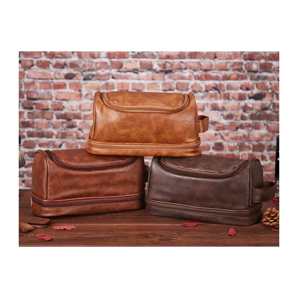 So Popular Leather Men's Portable Travel Bag 100% Genuine Leather Plaid Retro Men's Bag Single-Shoulder Duffel Travel Bags Handbags