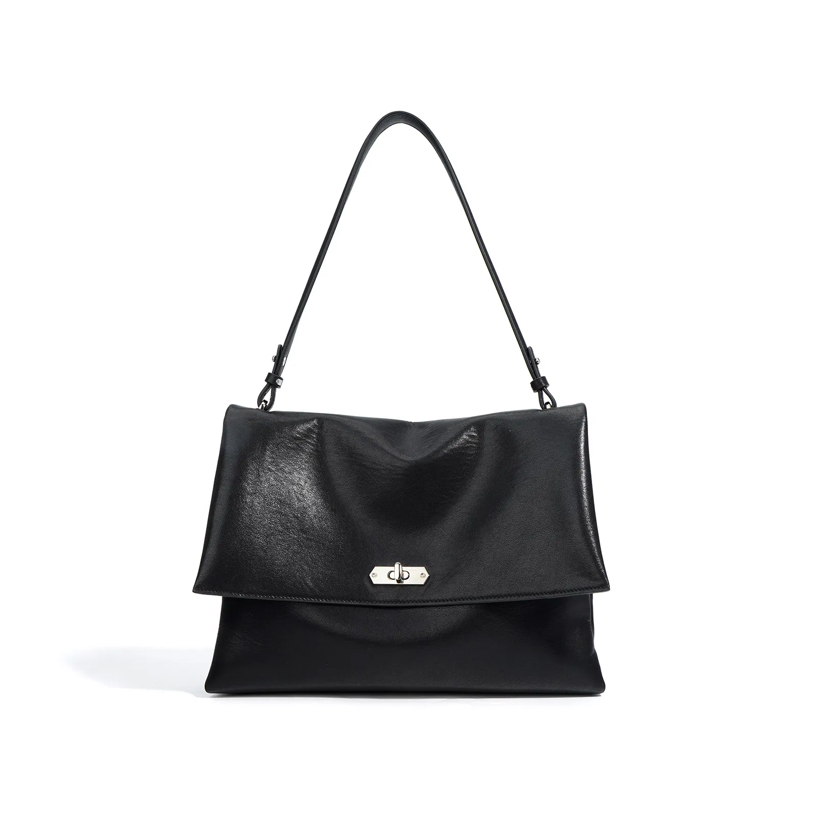 Manufacturer Custom Designer Luxury Leather Shoulder Handbag Women Crossbody Bag Waterproof Black Messenger Bag for Girls