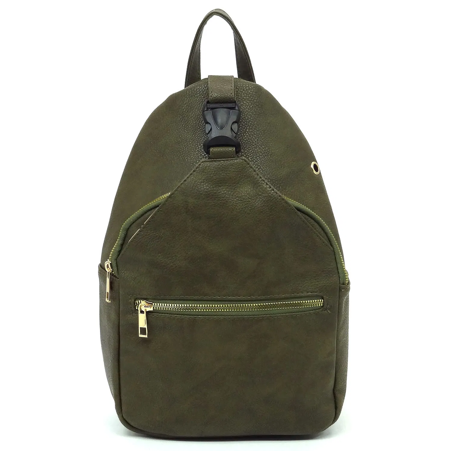 Trendy Vegan Leather Sling Backpack for Casual Sports Adventures