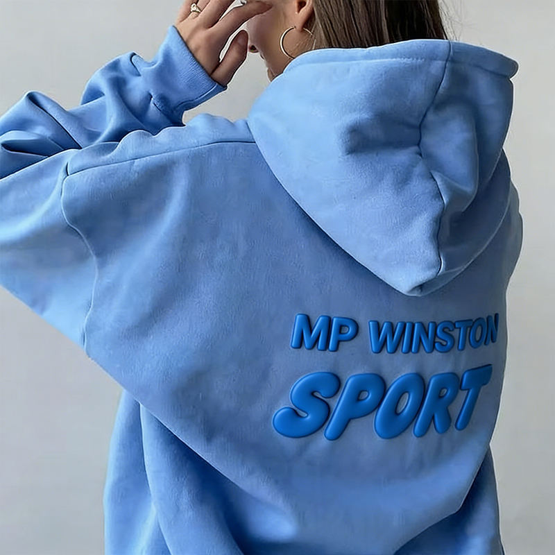 High Quality 3d Puff Print Cotton 400 Gsm Heavyweight Oversized Hoodie Custom Logo Heat Transfer Women Puff Printing Hoodies