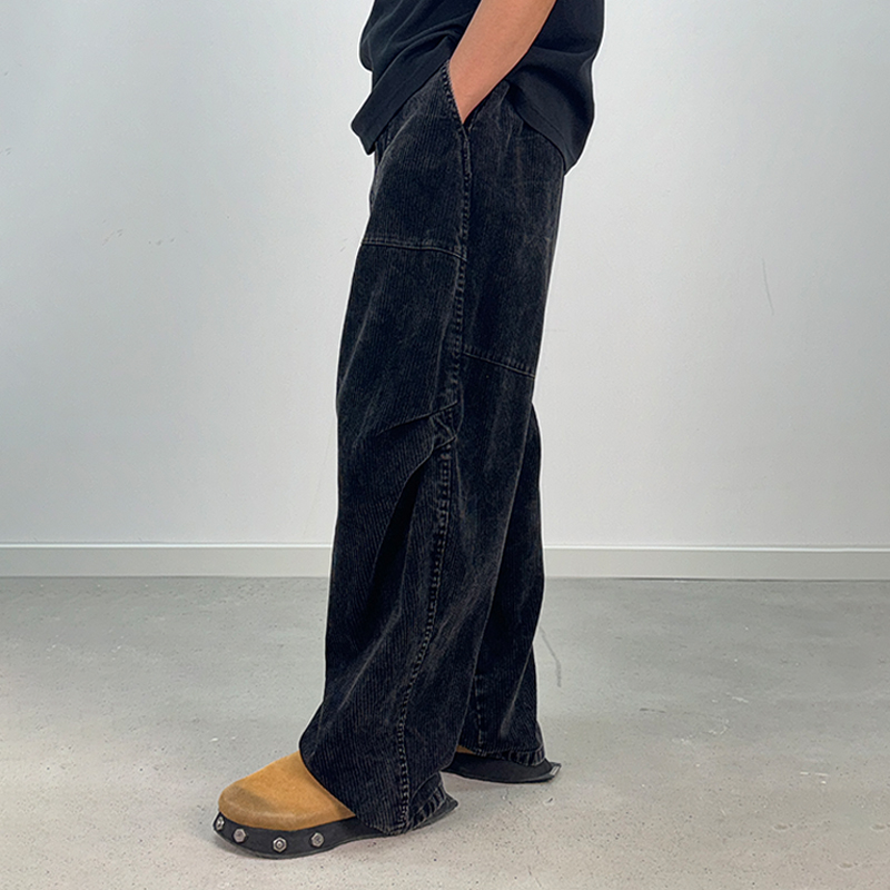 Men'S Stylish Custom Pants Cargo Baggy Cotton Corduroy Pants Men Casual Pants