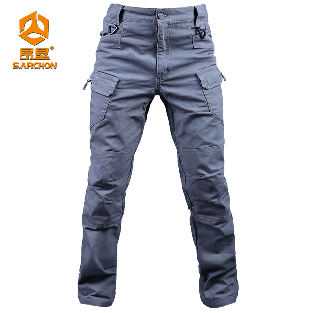 Tactical Pants Men's Slim Stretch Training Cargo Trousers Outdoor Multi-pocketed Clothing Factory Wholesale