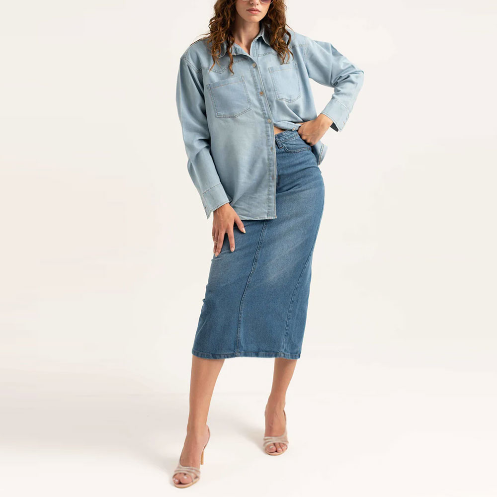 Women's Denim Skirt Detail 2