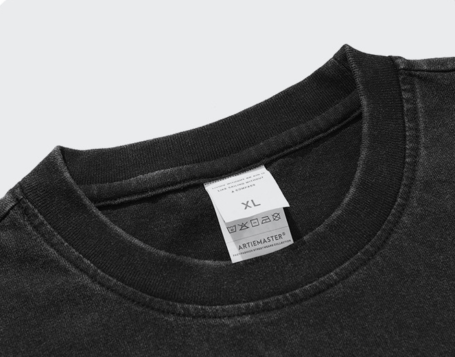 Men's Vintage Style Acid Washed Graphic Tee Heavyweight 100% Cotton Oversized Tshirt