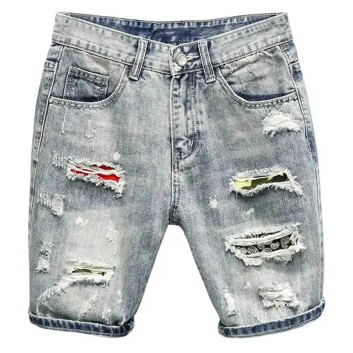 New Fashionable Men's Denim Shorts Casual Wear
